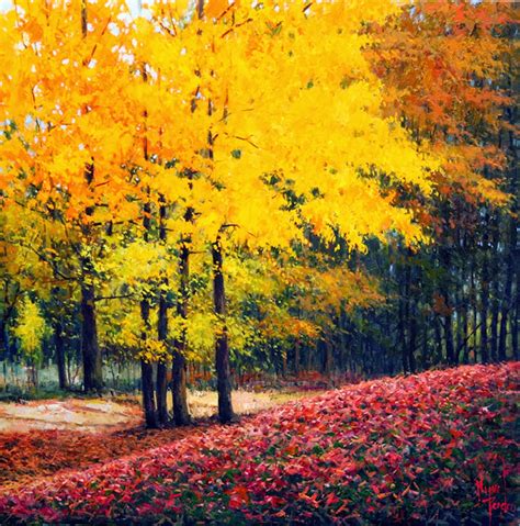 paisajes de otoño al oleo   Buscar con Google | CUADROS ...