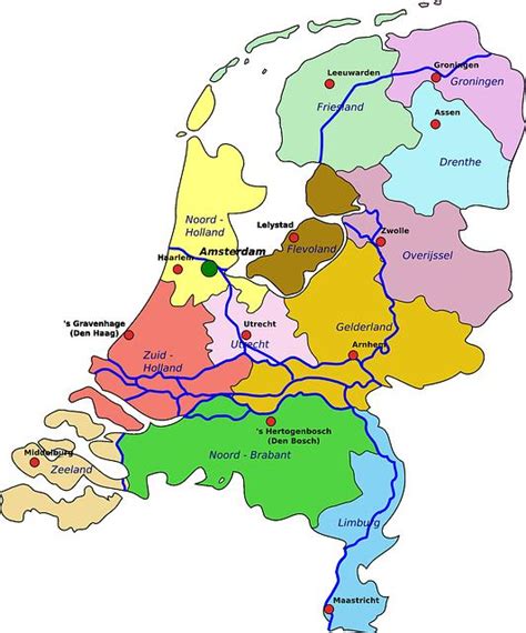 Países Bajos y Holanda: diferencia y mapa