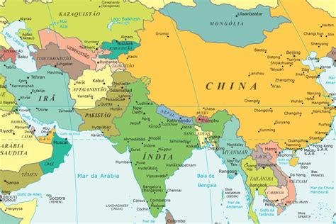 Países da Ásia   e suas capitais, idiomas e moedas ...