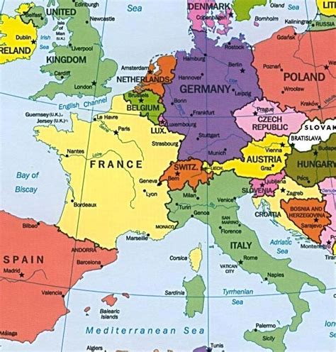 Países da Europa   e suas capitais, idiomas e moedas ...
