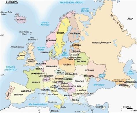 Países da Europa   Toda Matéria