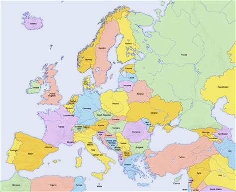 Países de Europa 2006   Tamaño completo