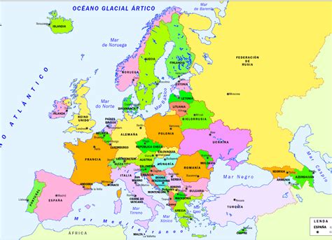 Países de Europa y sus capitales | mundonets