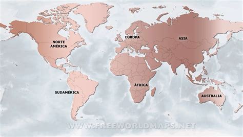 Países del mundo   Mapa en español