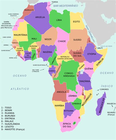 Paises y capitales de Africa   Ara blog