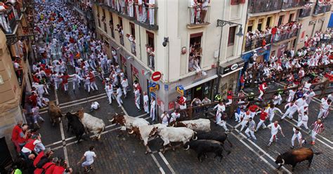 Pamplona bull run kicks off amid animals rights protests