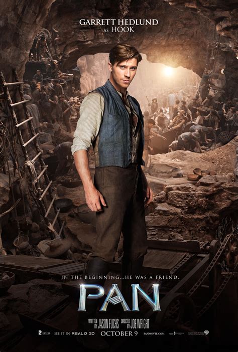 Pan Character Posters Feature Hugh Jackman and Levi Miller ...