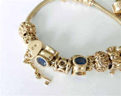 Pandora Gold Charm Bracelets at 1stdibs