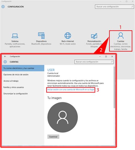 Pantallazos.es: Windows 10: Iniciar sesión con una cuenta ...