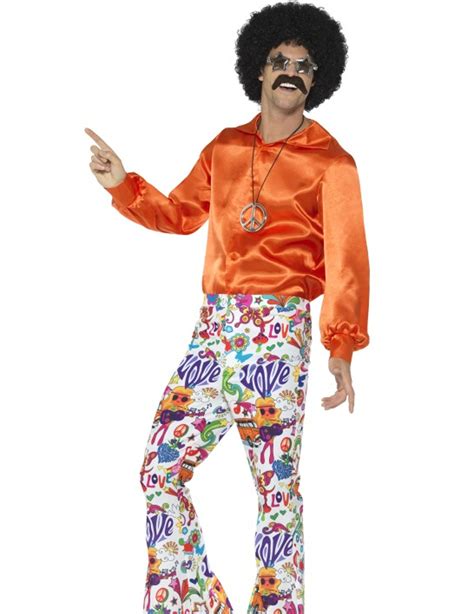 Pantalón hippie años 60 hombre: Disfraces adultos,y ...