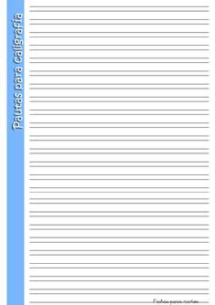 papel para escribir con lineas | Plantilla Para Escribir ...