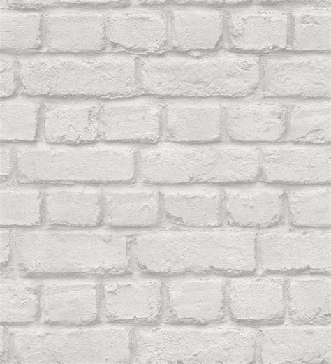 Papel pintado juvenil muro de ladrillos gris claro   40390