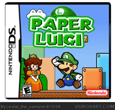 Paper Luigi Nintendo DS Box Art Cover by Lestat_the_vampire