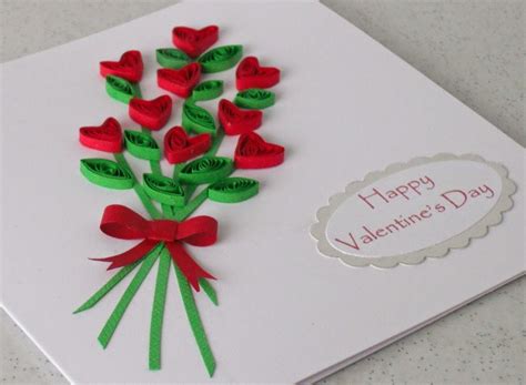 paper quilling card for Valentine s Day ~ arts and crafts ...