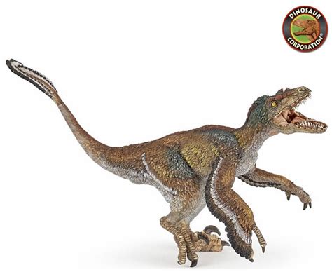 Papo Feathered Velociraptor Model Dinosaur Toy Figure ...