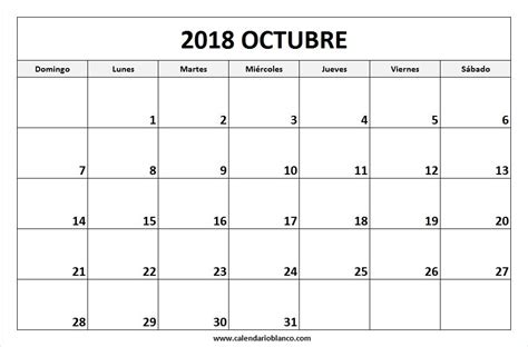 Para Imprimir Calendario Octubre 2018 | Balas | Pinterest ...