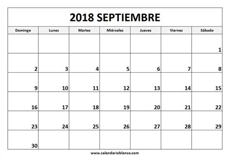 Para Imprimir Calendario Septiembre 2018 | Garra ...