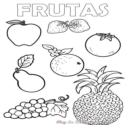 Para Imprimir O Descargar Frutas Y Verduras Para Colorear ...