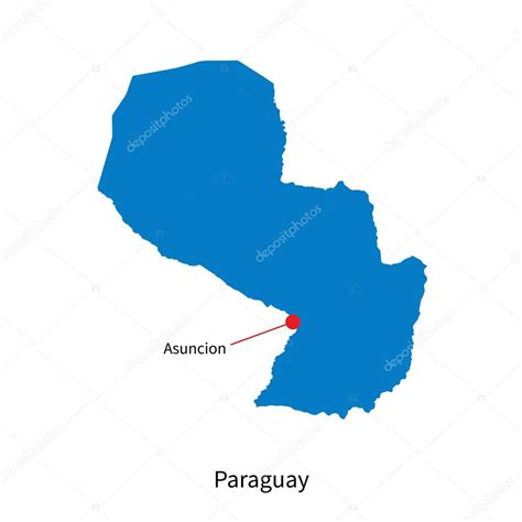 Paraguai Mapa Capital