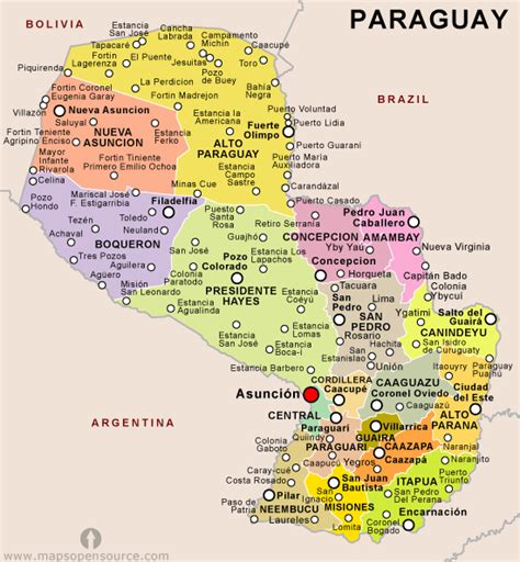 Paraguay Country Profile | Free Maps of Paraguay | Open ...