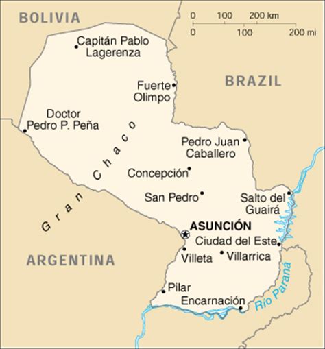 Paraguay Informations, map, booking hotel in Paraguay ...