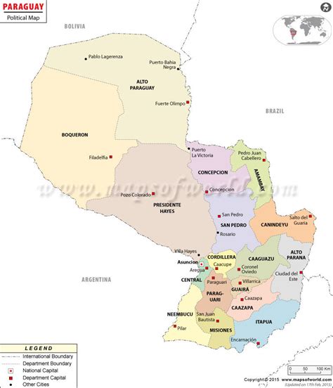 Paraguay River Map