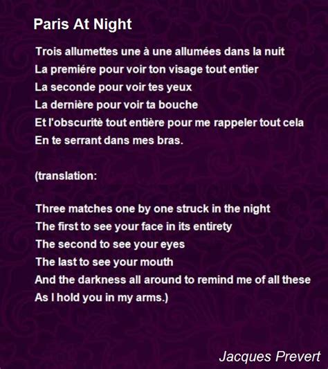 Paris At Night Poem by Jacques Prevert   Poem Hunter