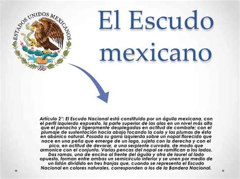 Partes del escudo nacional Mexicano