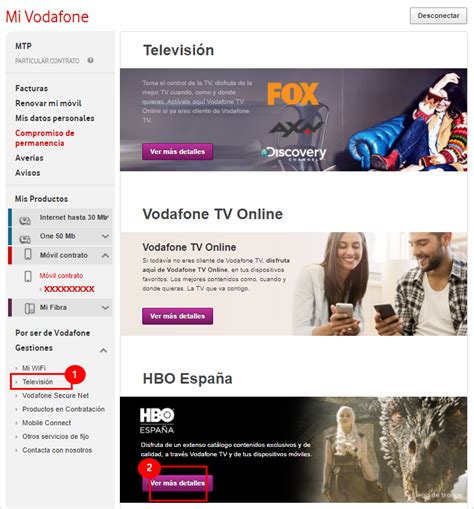 Particulares Área privada Mi Vodafone | Ayuda Vodafone ...