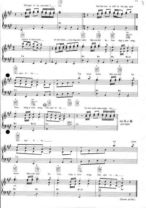 Partitura de Abba   Chiquitita | Partituras de piano ...