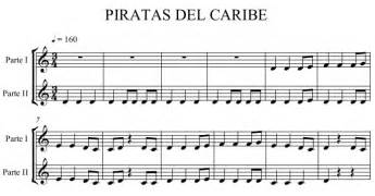 Partitura Piratas del Caribe – musicaenelaulasite