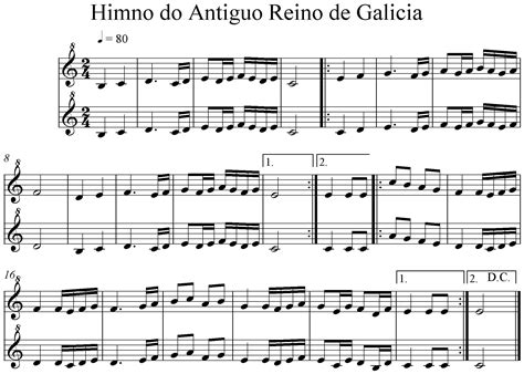 Partitura “Himno do Antiguo Reino de Galicia” | Asociación ...