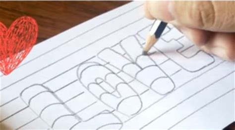 paso 3 para dibujar letras en 3d | aprender a dibujar ...