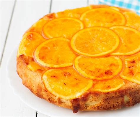 Pastel de naranja con ingredientes saludables