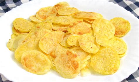 Patatas chips al microondas | Cocina