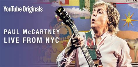 Paul McCartney Concert to Stream Live on YouTube | Best ...