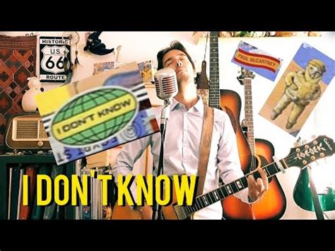 Paul McCartney   I Don t Know   cover from EGYPT STATION ...