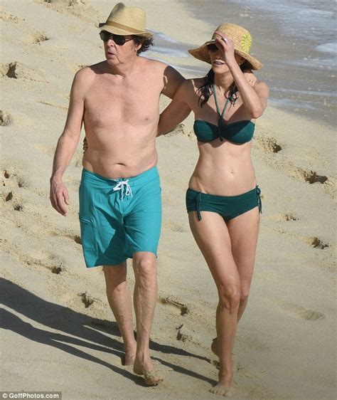 Paul McCartney in St Barts with wife Nancy Shevell as she ...