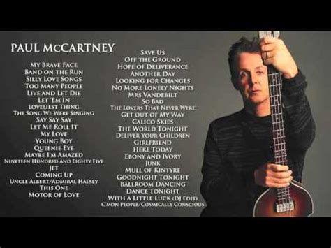 Paul Mccartney on YouTube Music Videos