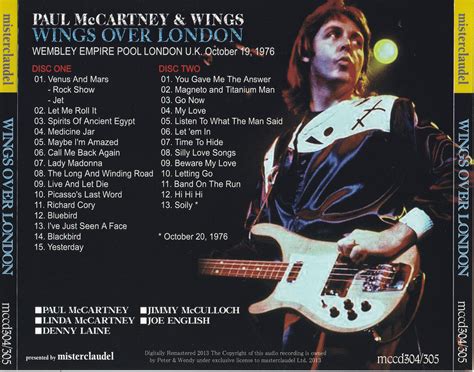 Paul McCartney & Wings / Wings Over London 1976 / 2CD WX ...