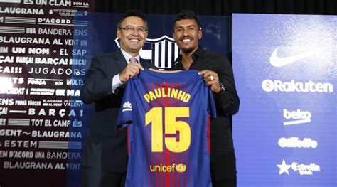 Paulinho arrives in Barcelona for official presentation ...