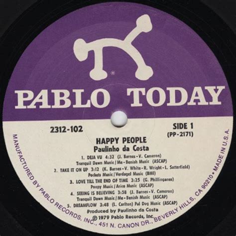 Paulinho Da Costa   Happy People LP   Groovaholiks Records