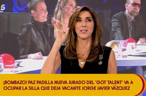 Paz Padilla li pren el lloc a Jorge Javier a  Got Talent