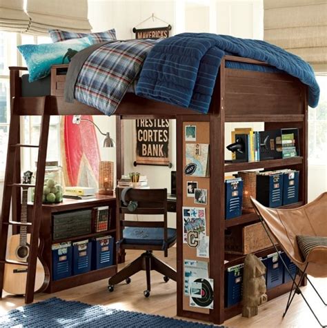 PB Teen loft bed with desk | Loft bed | Pinterest | Loft ...
