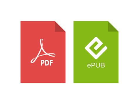 PDF & ePub vector logos by Alex Miles   Dribbble
