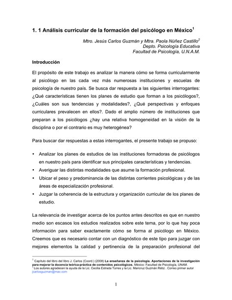 PDF  La formación profesional del psicólogo educativo en ...