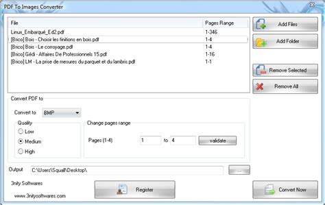 PDF to Images Converter file extensions