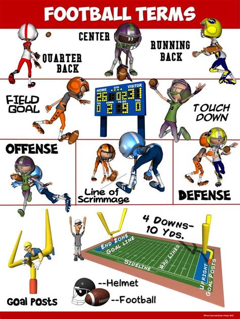 PE Poster: Football Terms | Physical education, Pe class ...