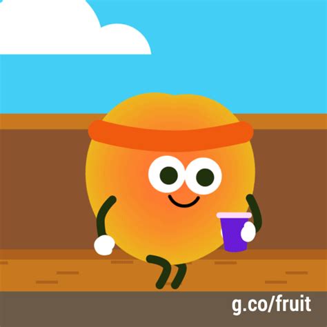 Peach Google Doodle GIF by Google   Find & Share on GIPHY