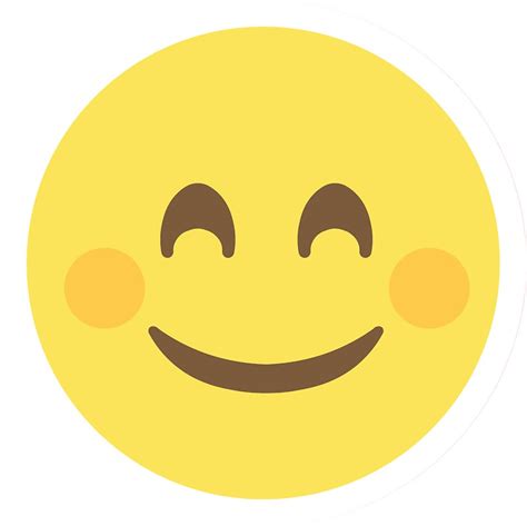 Pegatinas «Cara sonriente con sonrientes ojos emoji» de ...